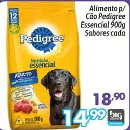 Supermercados Big Compra Alimento p/ Cão Pedigree Essencial oferta