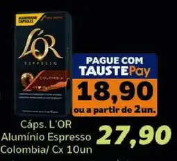 Supermercados Tauste Cáps. L'or Alumínio Espresso Colombia oferta
