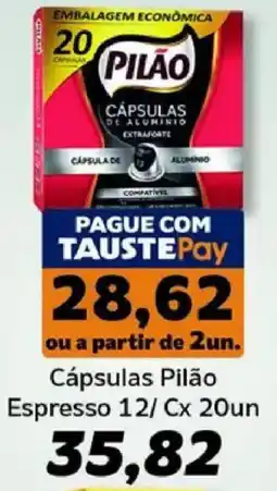 Supermercados Tauste Cápsulas pilão espresso 12 oferta