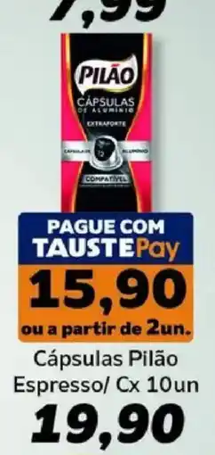 Supermercados Tauste Cápsulas pilão espresso oferta