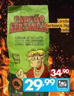 Supermercados Big Compra Carvão sertanejo oferta