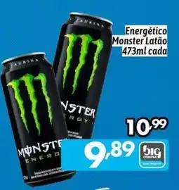 Supermercados Big Compra Energético Monster Latão oferta