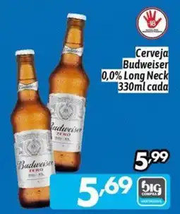 Supermercados Big Compra Cerveja Budweiser Zero oferta