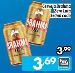 Supermercados Big Compra Cerveja Brahma Zero Lata oferta