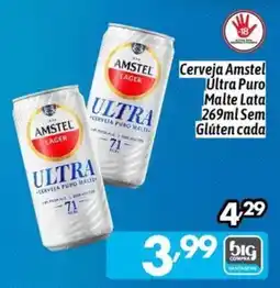 Supermercados Big Compra Cerveja Amstel Ultra Puro Malte oferta
