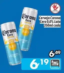 Supermercados Big Compra Cerveja Corona Cero 0,0% Lata oferta