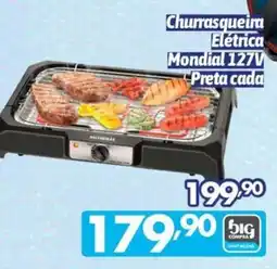 Supermercados Big Compra Churrasqueira Elétrica Mondial 127V Preta oferta