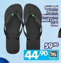 Supermercados Big Compra Sandália Unissex Havaianas Brasil Cores oferta