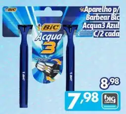 Supermercados Big Compra Aparelho p/ Barbear Bic Acqua3 Azul oferta