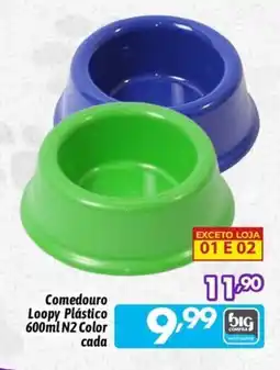Supermercados Big Compra Comedouro Loopy Plástico N2 Color oferta