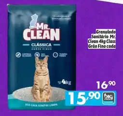 Supermercados Big Compra Granulado Sanitário Mr. Clean 4kg Class Grão Fino oferta