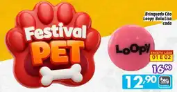 Supermercados Big Compra Brinquedo Cão Loopy Bola Lisa oferta