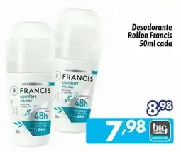 Supermercados Big Compra Desodorante Rollon Francis oferta