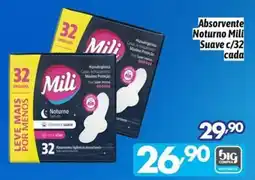 Supermercados Big Compra Absorvente Noturno Mili Suave oferta