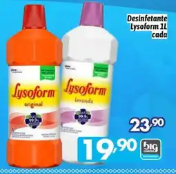 Supermercados Big Compra Desinfetante Lysoform 1L cada oferta