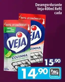 Supermercados Big Compra Desengordurante veja 400ml refil cada oferta