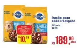 Supermercados Mateus Ração para Cães Pedigree Filhote oferta