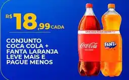 Supermercado Precito conjunto coca cola + fanta laranja oferta