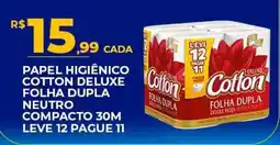 Supermercado Precito papel higiênico cotton deluxe folha dupla neutro oferta
