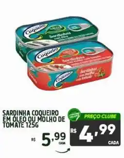 Rede Parceria Sardinha coqueiro em oleo ou molho de tomate oferta