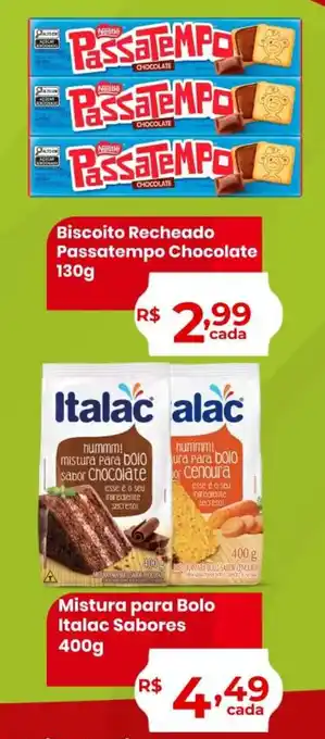 Biscoito recheado passatempo chocolate