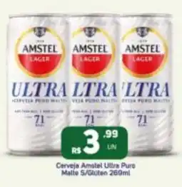 Brasil Atacadista Cerveja Amstel Ultra Puro Malte S/Gluten oferta