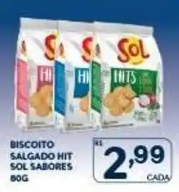 Rede Parceria Biscoito salgado hit sol sabores oferta