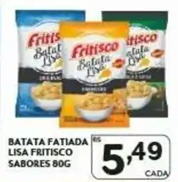 Rede Parceria batata fatiada lisa fritisco sabores oferta