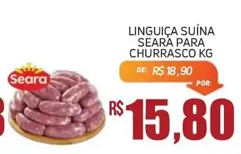 Economart Atacadista Linguiça Suína Seara Para Churrasco Kg oferta