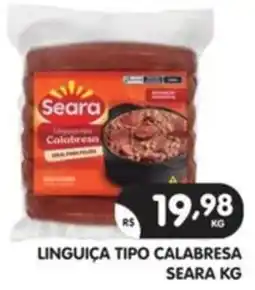 Supermercados Real Linguiça tipo calabresa seara oferta