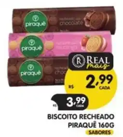 Supermercados Real Biscoito recheado piraqué oferta