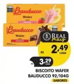 Supermercados Real Biscoito wafer bauducco sabores oferta