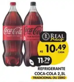 Supermercados Real refrigerante coca-cola 2,5l oferta