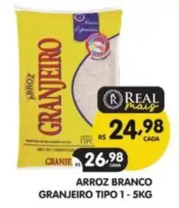 Supermercados Real Arroz branco granjeiro tipo 1 oferta