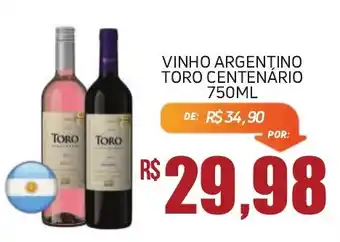 Economart Atacadista vinho argentino toro centenario oferta