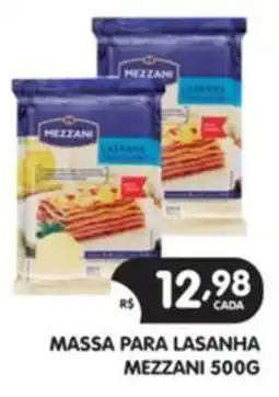 Supermercados Real Massa para lasanha mezzani oferta
