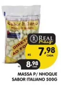 Supermercados Real Massa p/ nhoque sabor italiano oferta