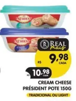 Supermercados Real cream cheese président pote oferta