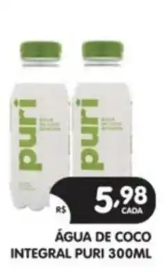 Supermercados Real Água de coco integral puri oferta