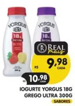 Supermercados Real Iogurte yorgus 18g grego ultra 300g oferta