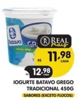 Supermercados Real Iogurte batavo grego tradicional oferta