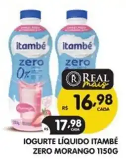 Supermercados Real Iogurte líquido itambé zero morango oferta