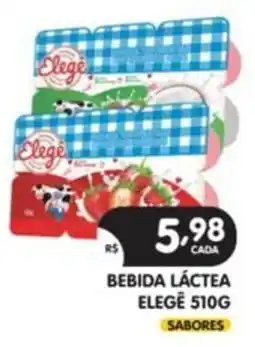 Supermercados Real bebida láctea elegê oferta