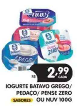 Supermercados Real Iogurte batavo grego/ pedaço/ pense zero ou nuv 100g oferta