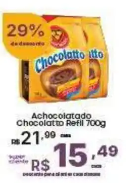 Super Lagoa Achocolatado Chocolatto Refil oferta