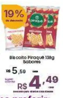 Super Lagoa Biscoito Piraque Sabores oferta