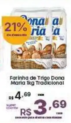 Super Lagoa Farinha de Trigo Dona Maria 1kg Tradicional oferta
