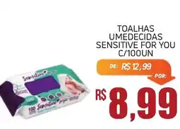 Economart Atacadista toalhas umedecidas sensitive for you oferta