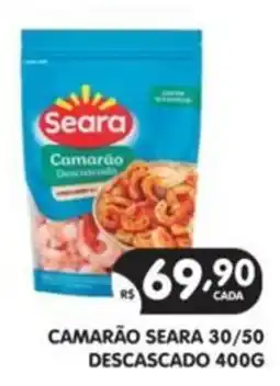 Supermercados Real Camarão seara 30/50 descascado oferta