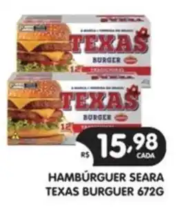 Supermercados Real Hambúrguer seara texas burger oferta